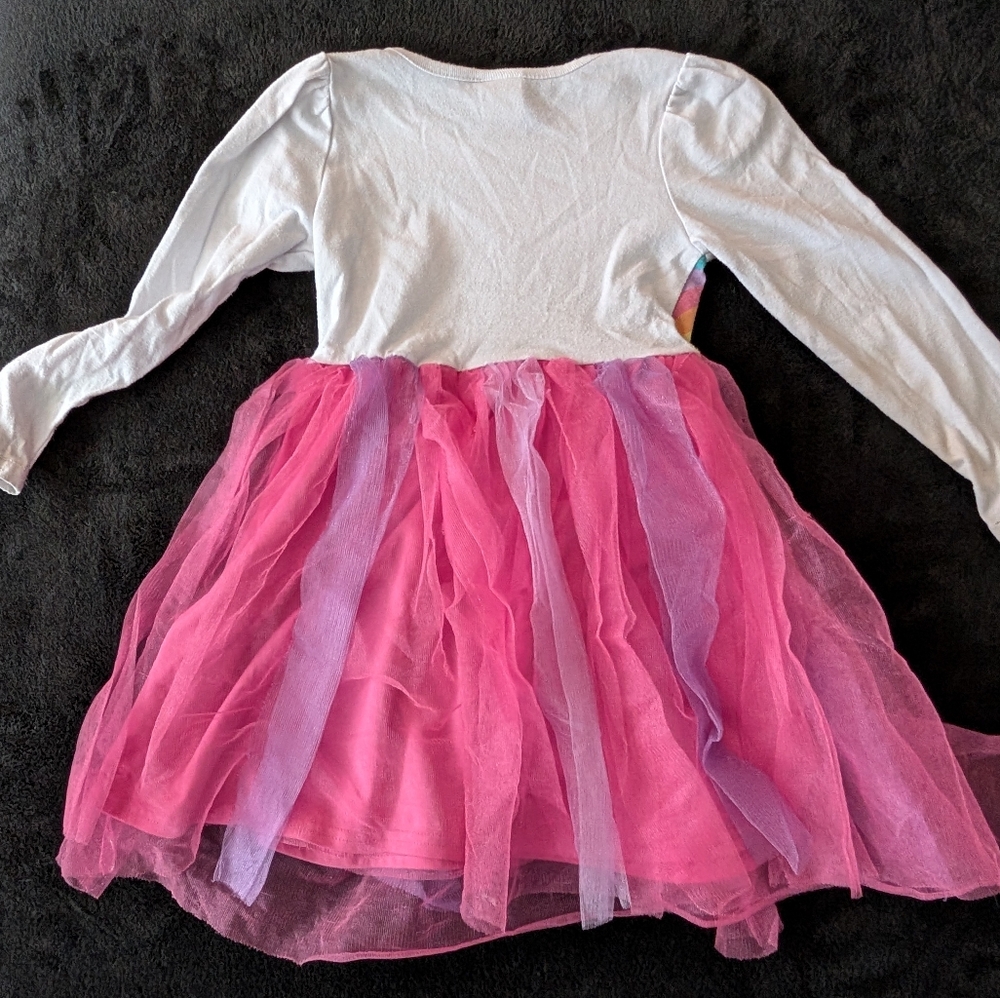My Little Pony Friendship Is Magic Tulle Glitter Girls Dress Rainbow Princess - Picture 11 of 13